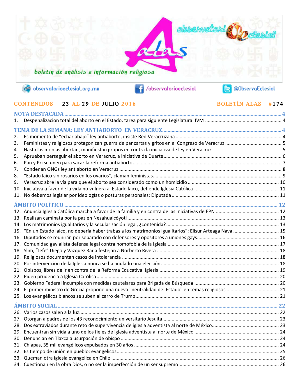 10. Iniciativa a Favor De La Vida No Vulnera Al Estado Laico, Defiende Iglesia Católica