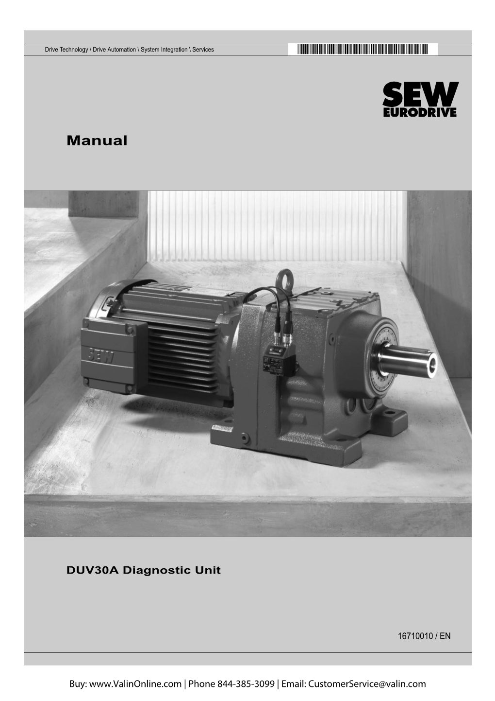 SEW Eurodrive DUV30A Drive Diagnostic Unit Manual