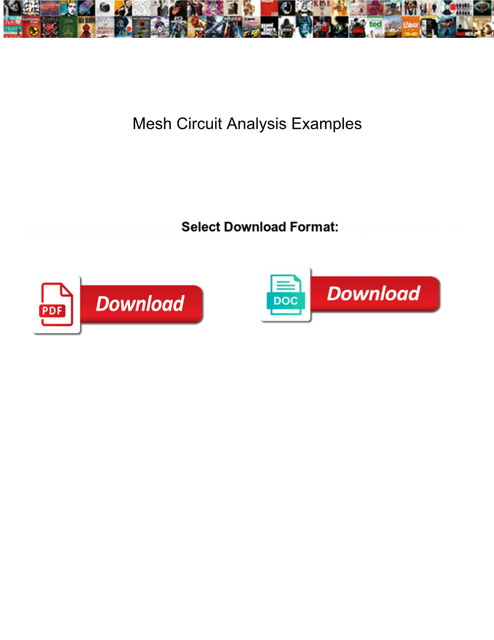 Mesh Circuit Analysis Examples