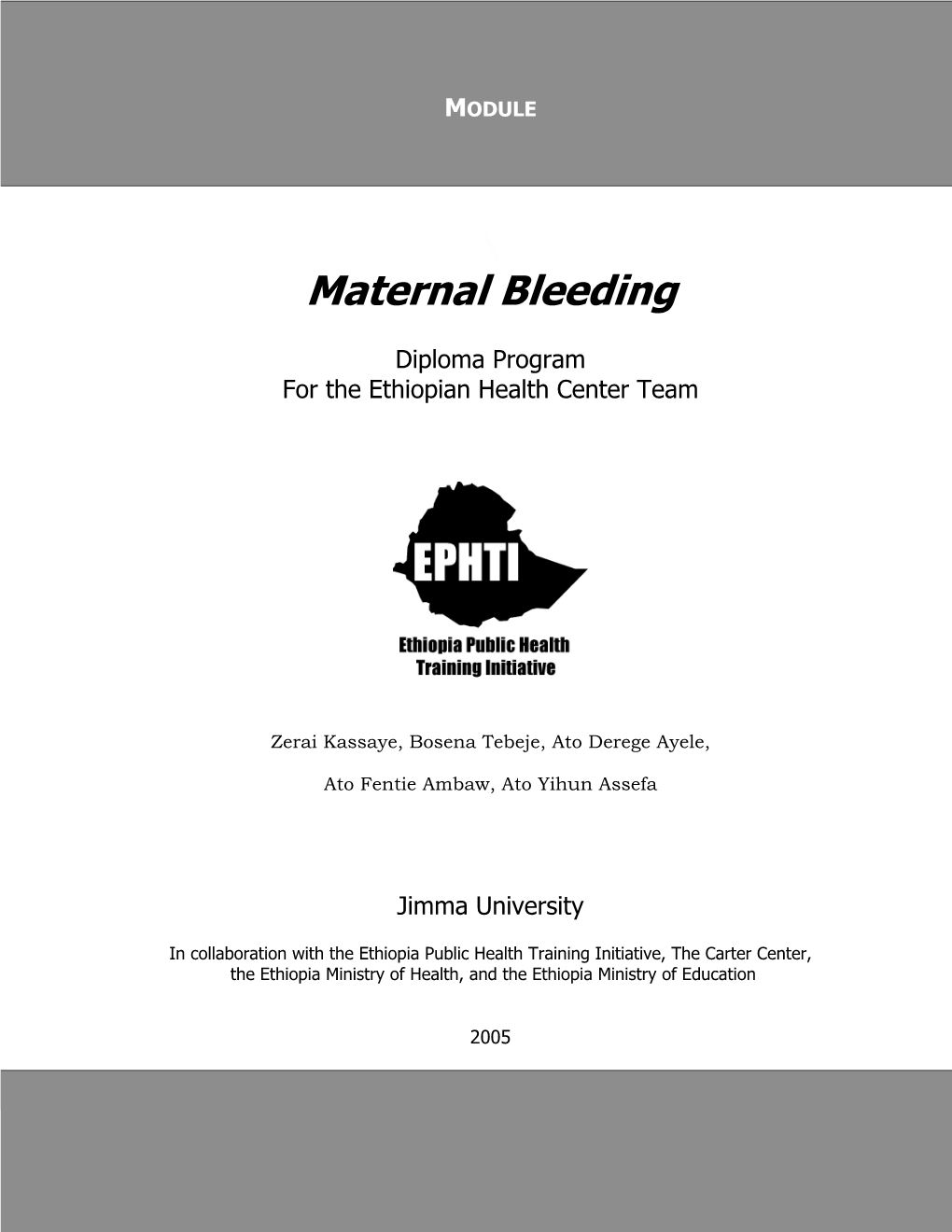 Maternal Bleeding