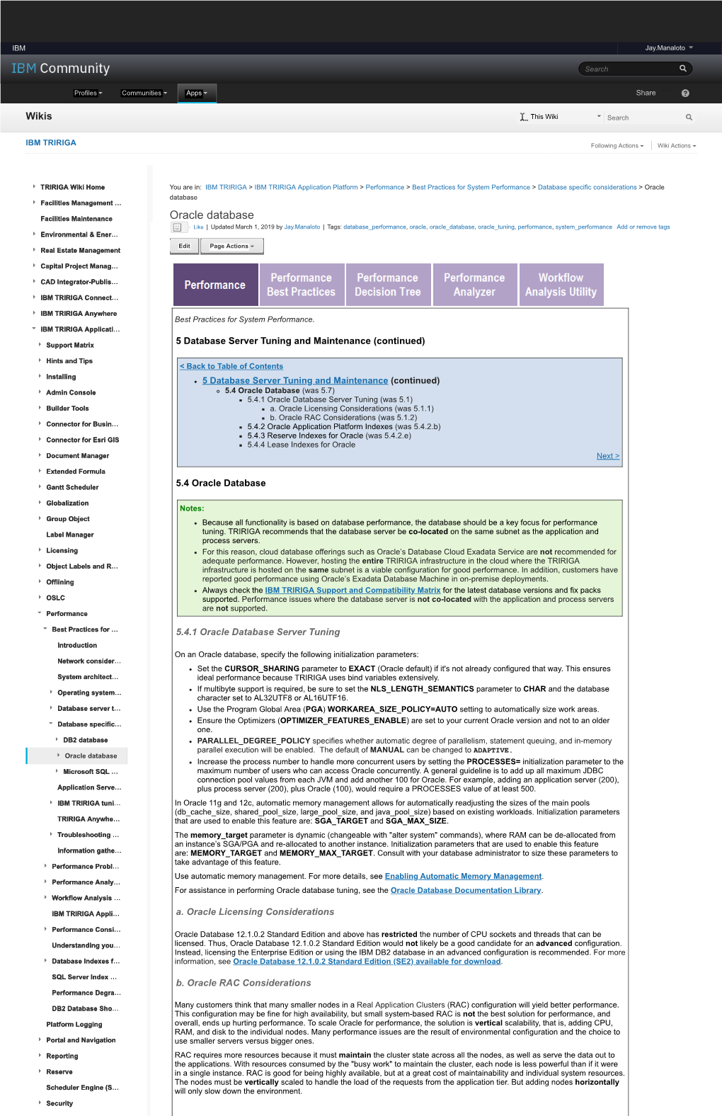 Oracle Database Facilities Management …