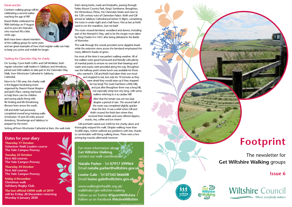 Get Wiltshire Walking Footprint Newsletter Edition 6