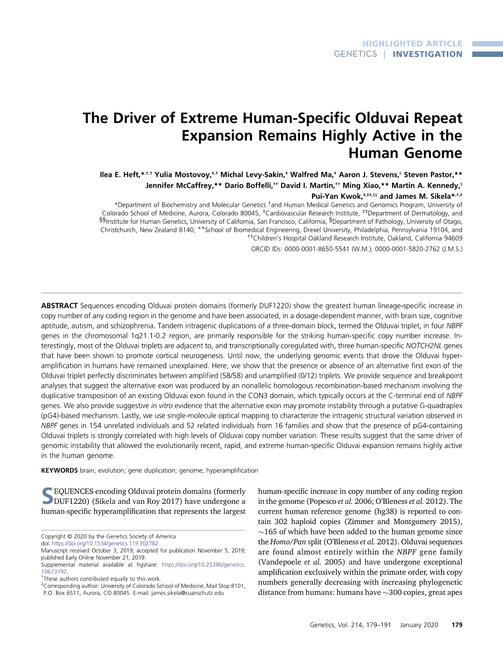 The Driver of Extreme Human-Specific Olduvai Repeat