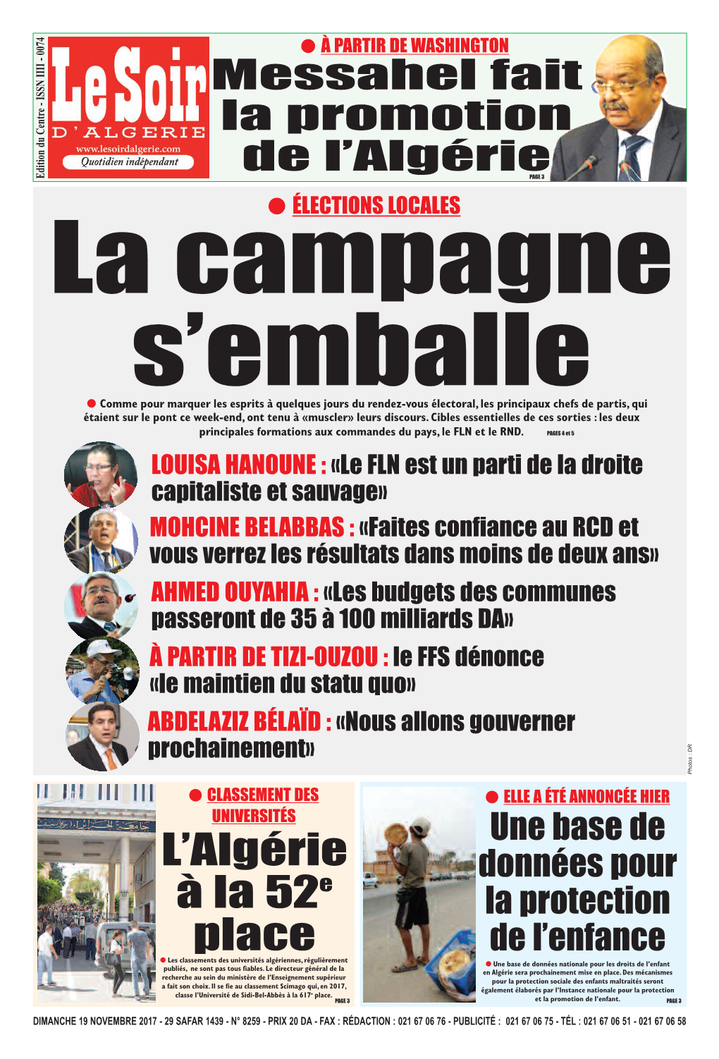 Lire La Une Du Journal En