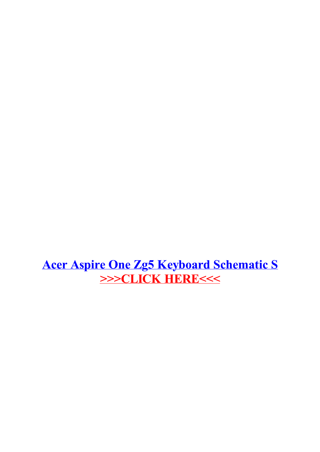 Acer Aspire One Zg5 Keyboard Schematic S