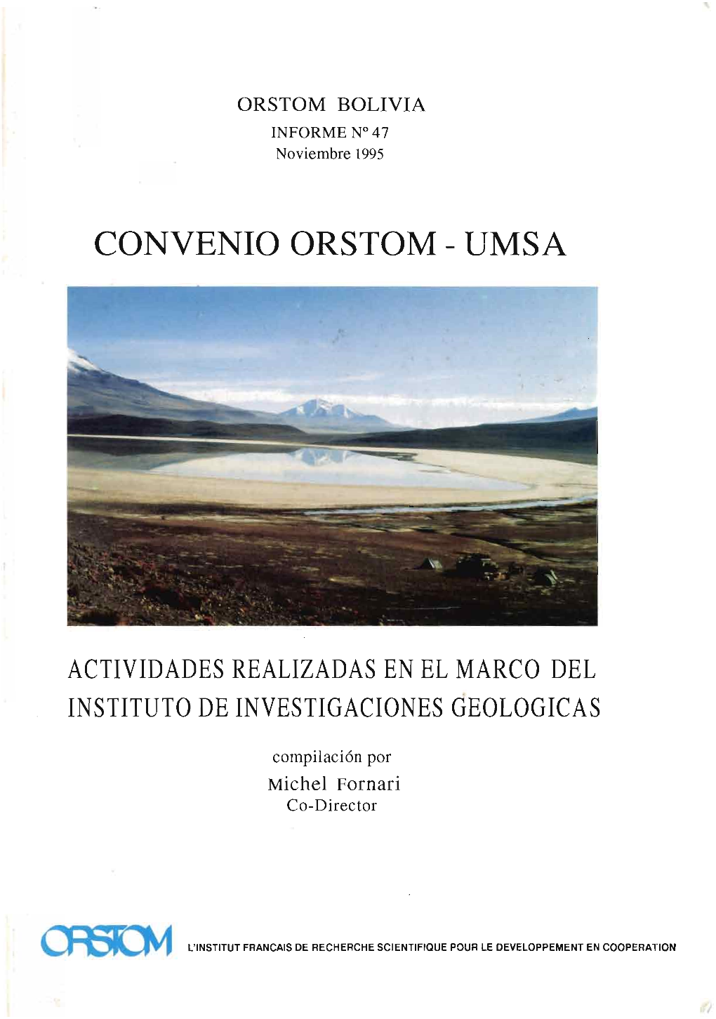 Actividades Realizadas En El Marco Del Instituto De Investigaciones Geologicas