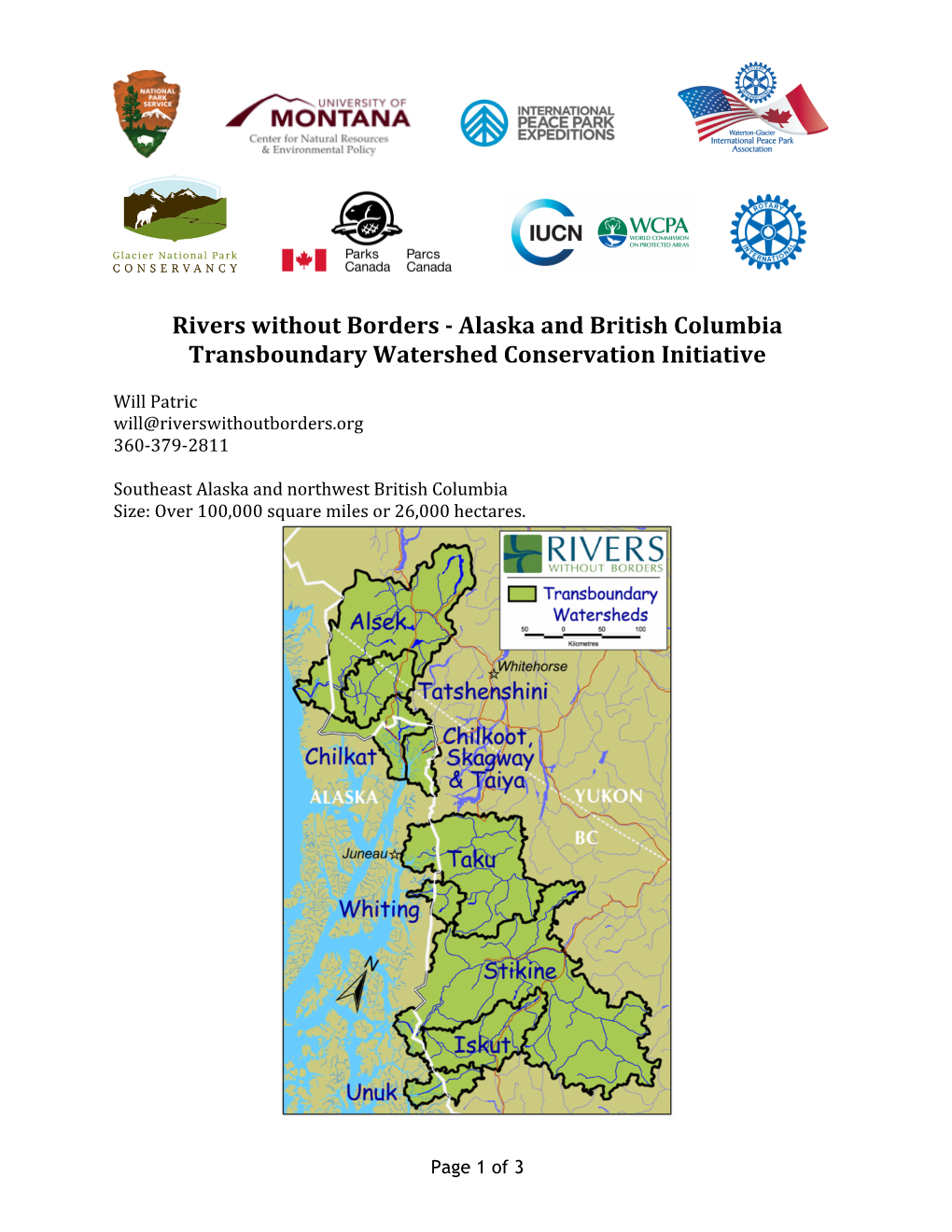 Rivers Without Borders - Alaska and British Columbia Transboundary Watershed Conservation Initiative