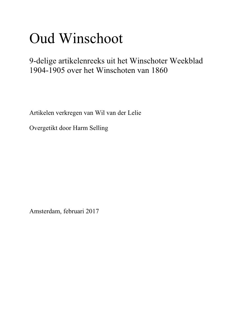 Oud Winschoot