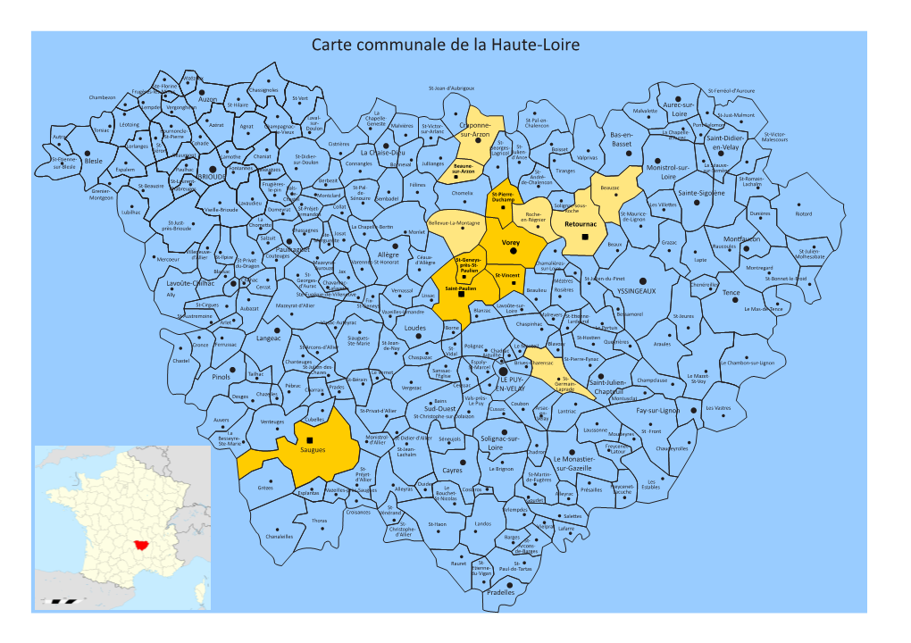 Carte Communale De La Haute-Loire