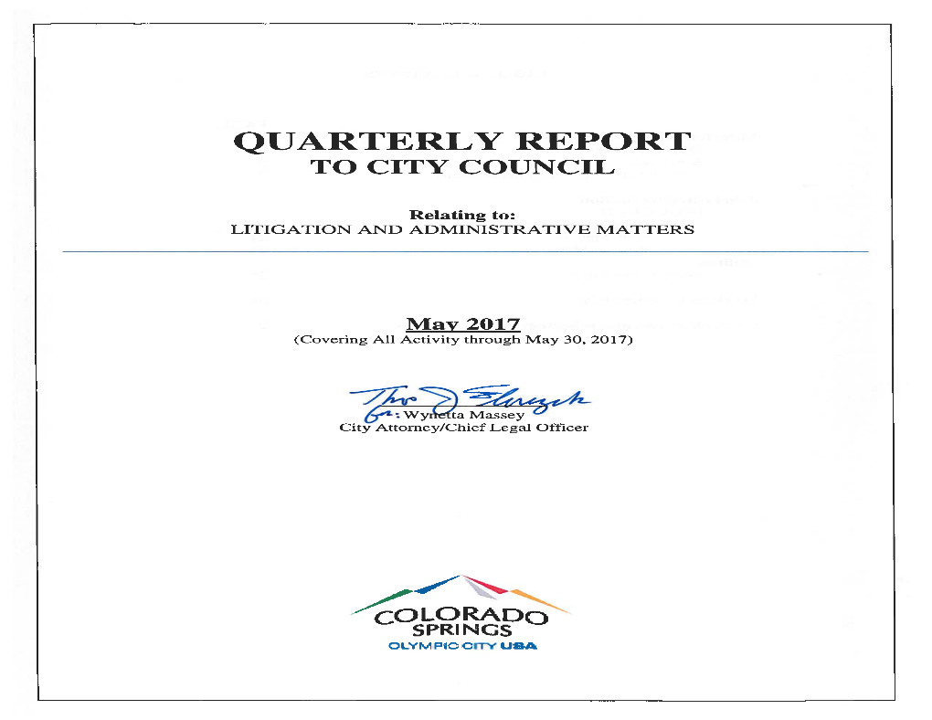 Quarterly Report