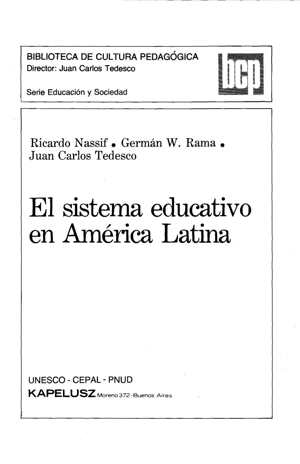 El Sistema Educativo En América Latina