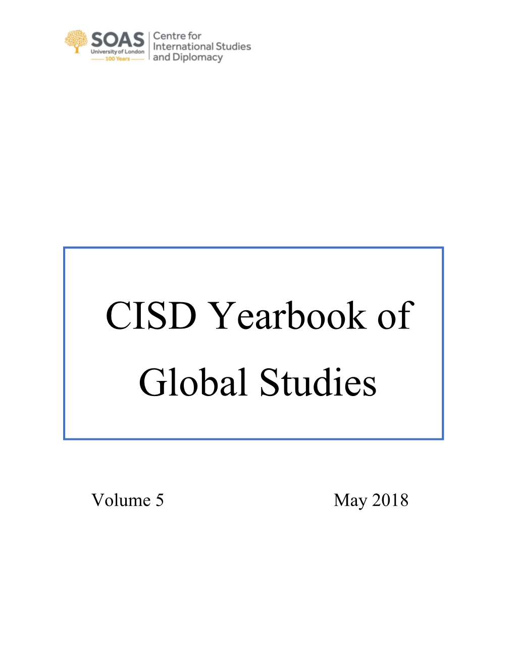 CISD Yearbook of Global Studies