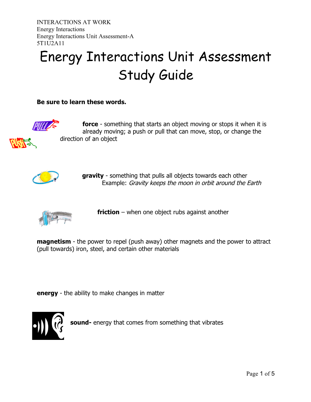 Diversity of Energy Assessment