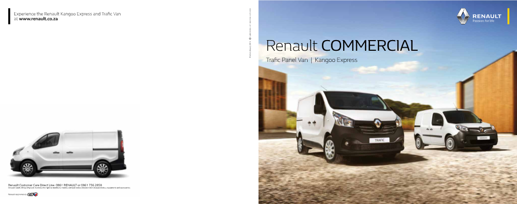 Renault COMMERCIAL Printed January 2016 Trafic Panel Van | Kangoo Express