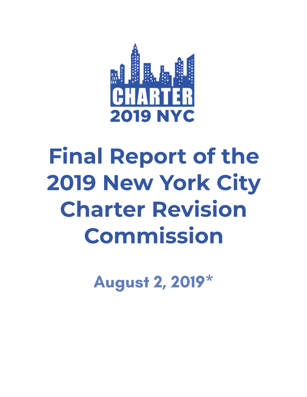 Final Report of the 2019 New York City Charter Revision Commission