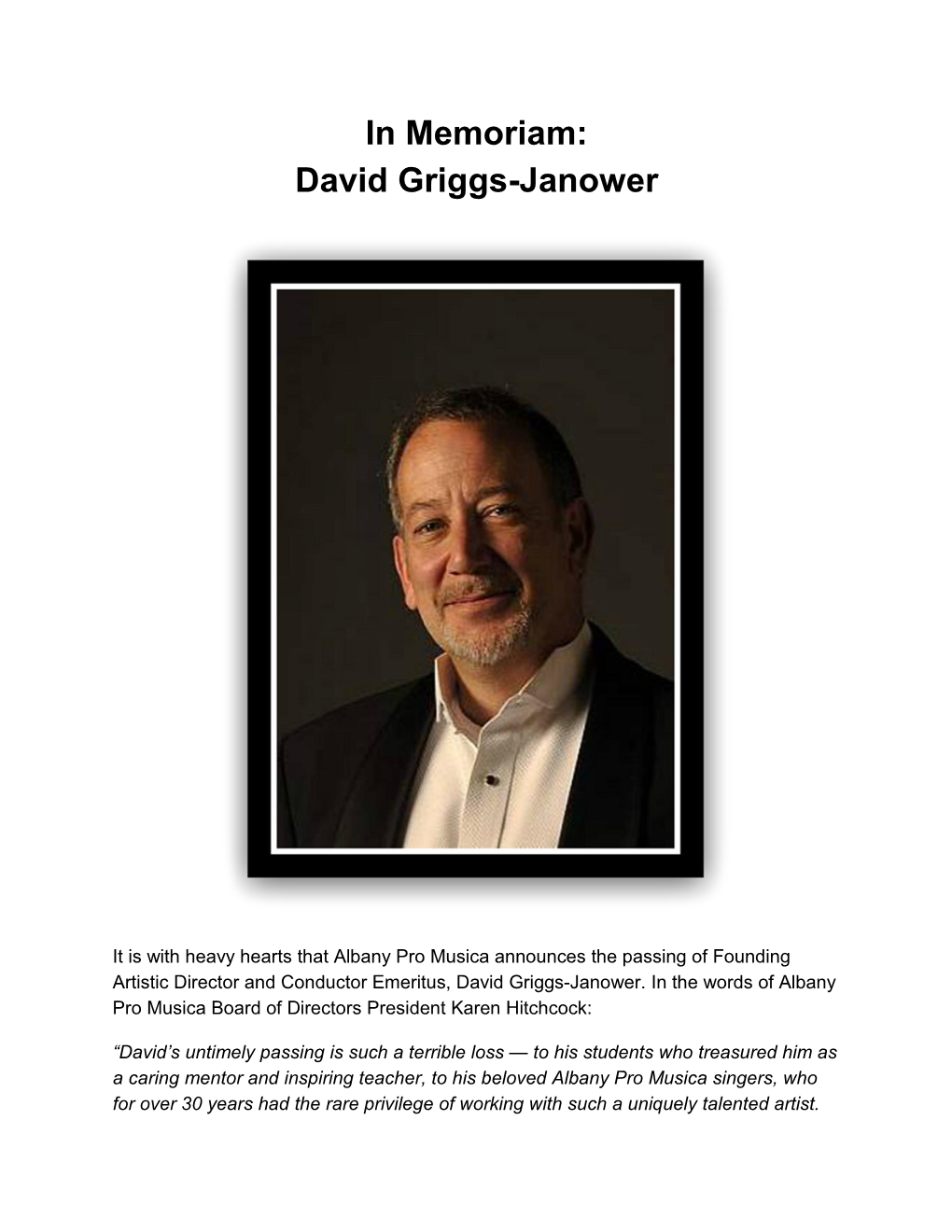 David Griggs-Janower