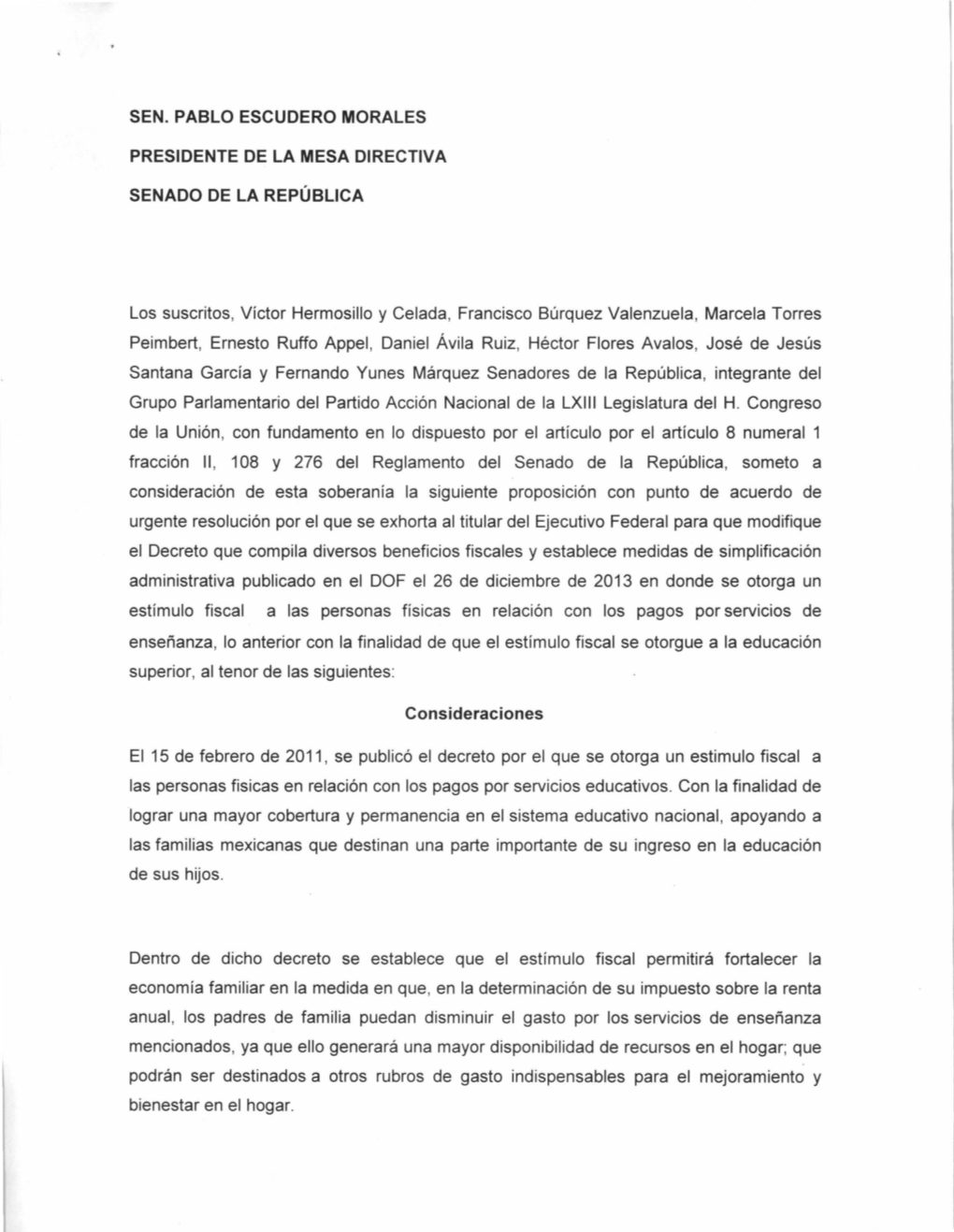 Los Suscritos, Víctor Hermosillo Y Celada, Francisco Búrquez