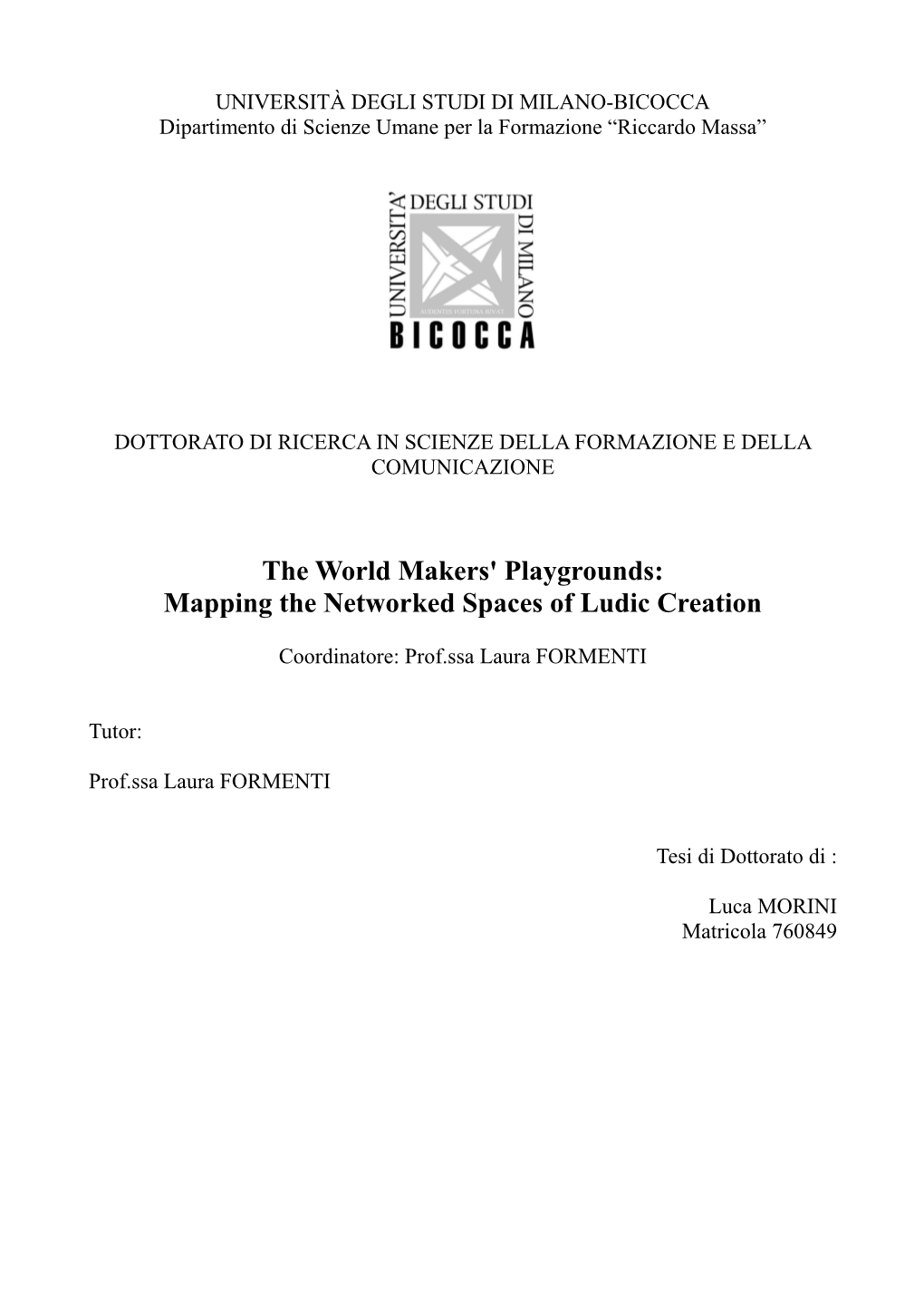 Mapping the Networked Spaces of Ludic Creation