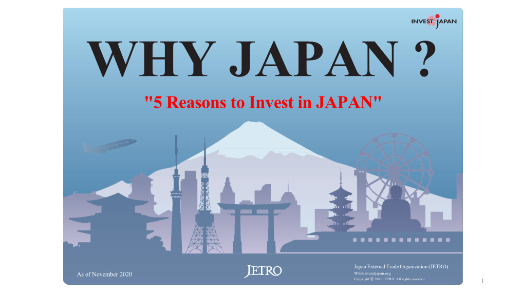 5 Reasons to Invest in JAPAN"
