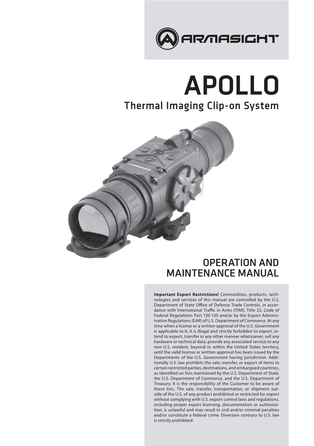 Apollo Thermal Imaging Clip-On System
