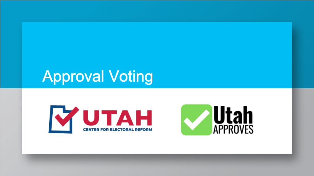 Alternative Voting Methods in the US 11