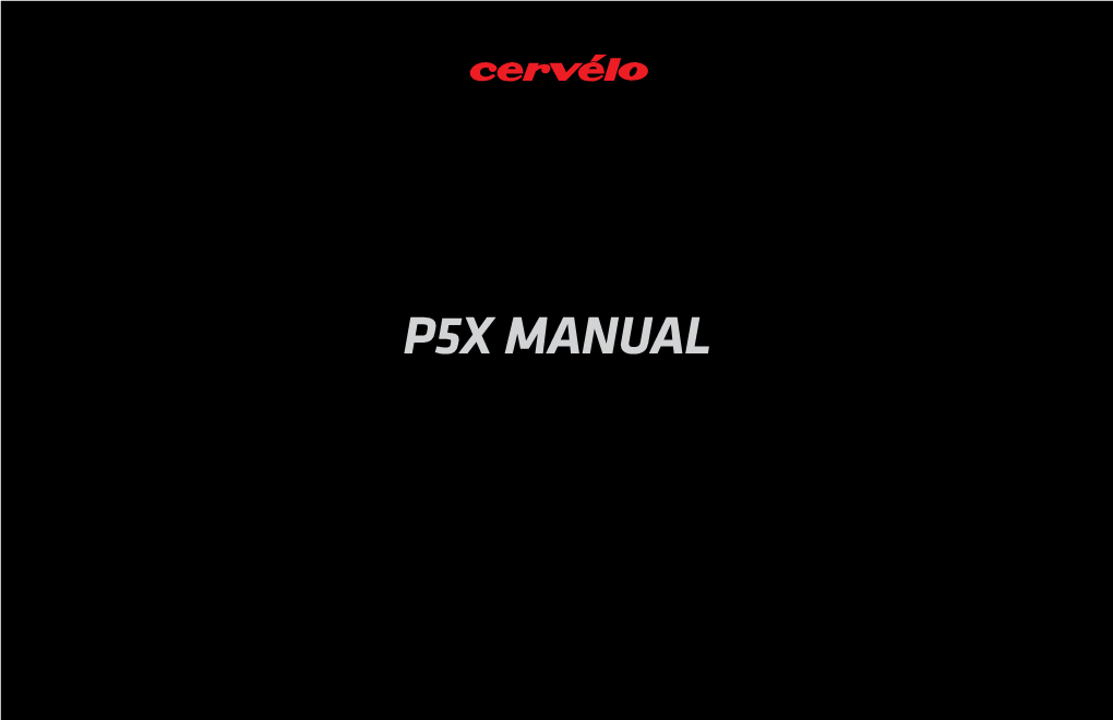 P5X MANUAL TABLE of CONTENTS Introduction