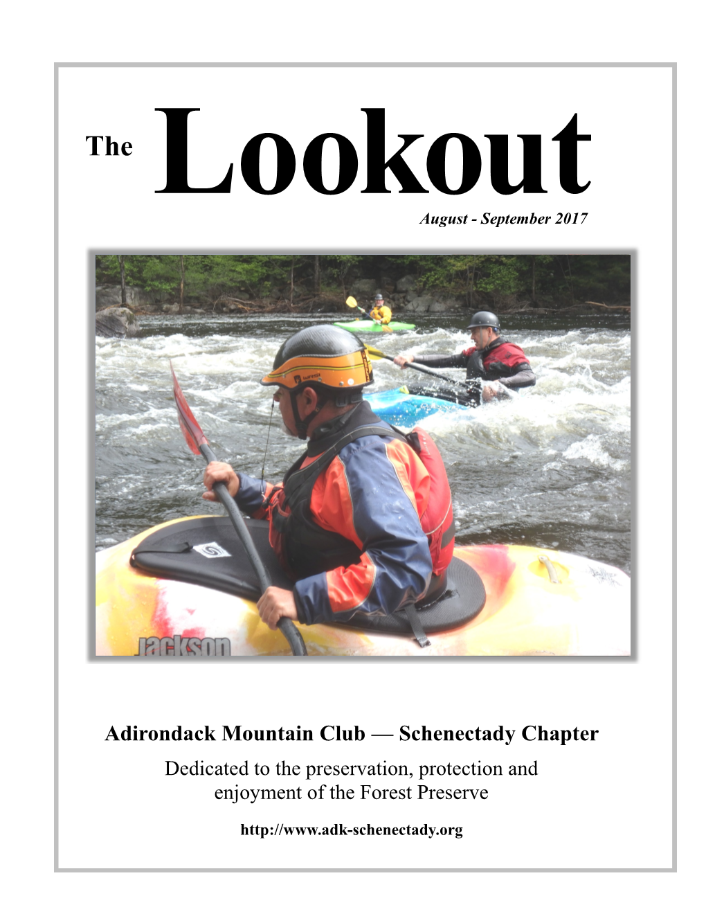 Adirondack Mountain Club — Schenectady Chapter Dedicated to the Preservation, Protection and Enjoyment of the Forest Preserve