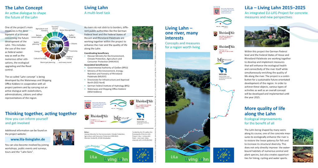 One River, Many Interests Living Lahn Thinking Together, Acting Together Lila – Living Lahn 2015–2025 More