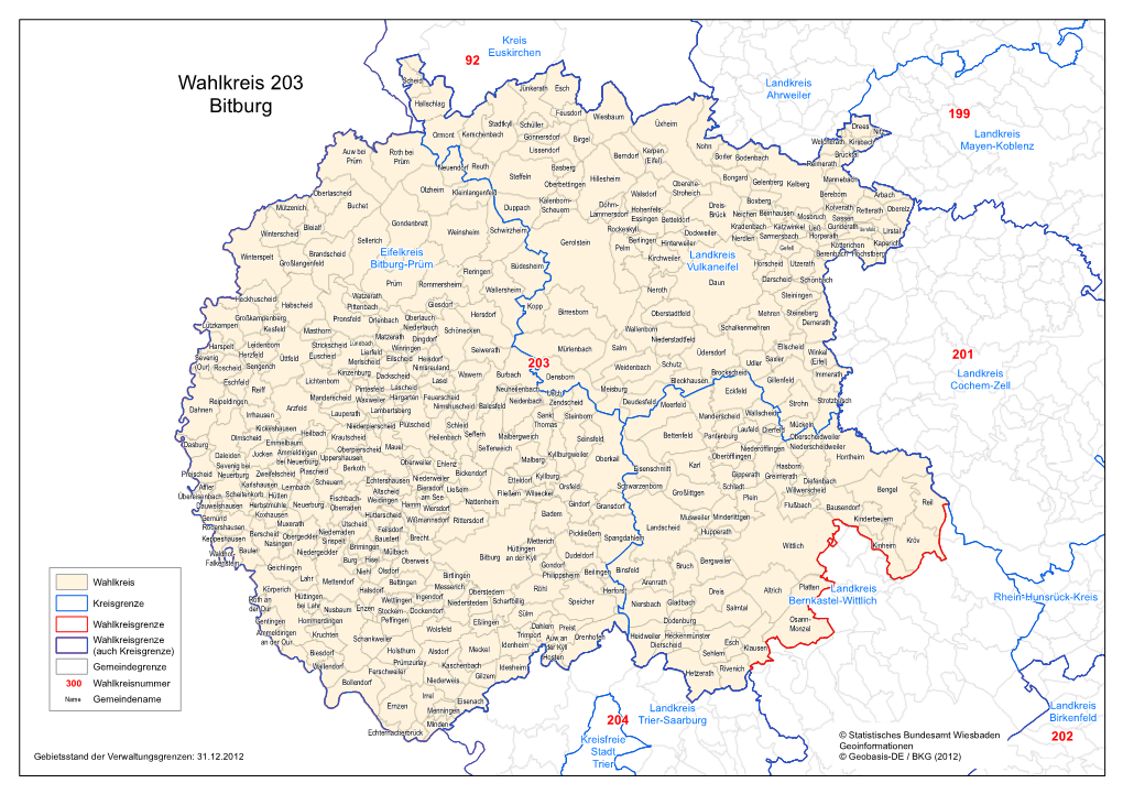 Wahlkreis 203 Bitburg