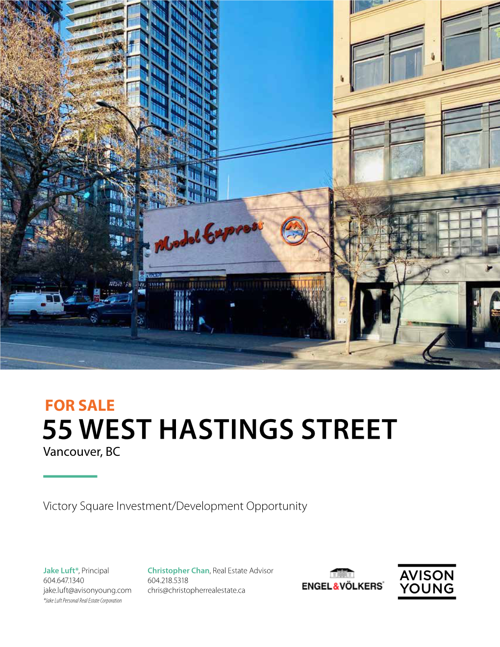 55 WEST HASTINGS STREET Vancouver, BC