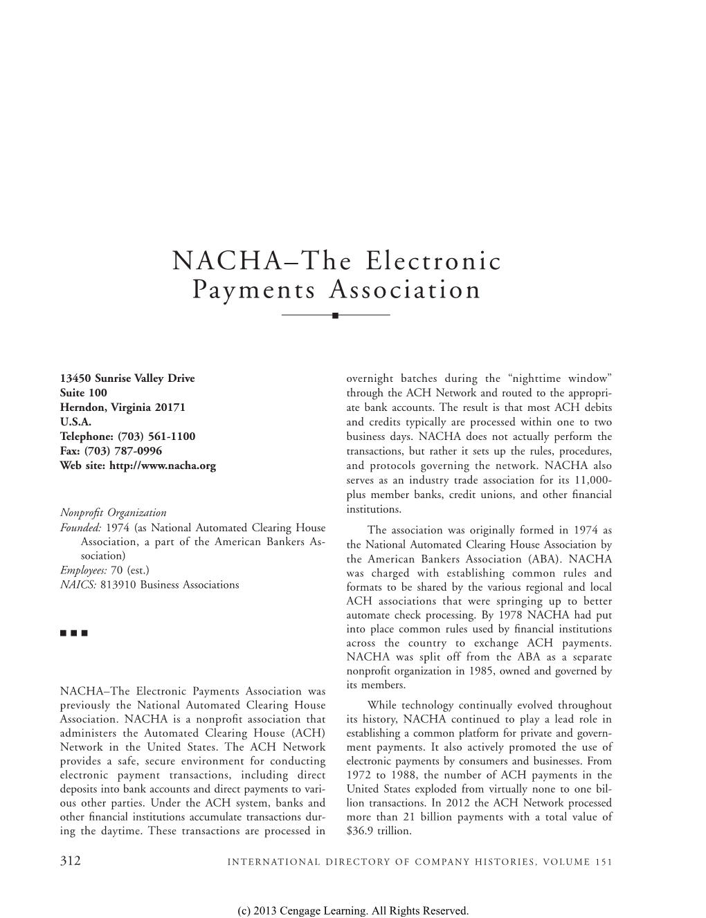 NACHA–The Electronic Payments Association Ⅲ