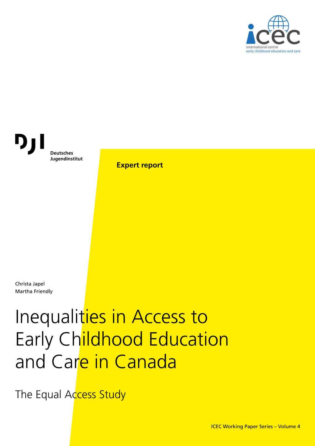 Inequalities in Access to Early Childhood Education and Care in Canada