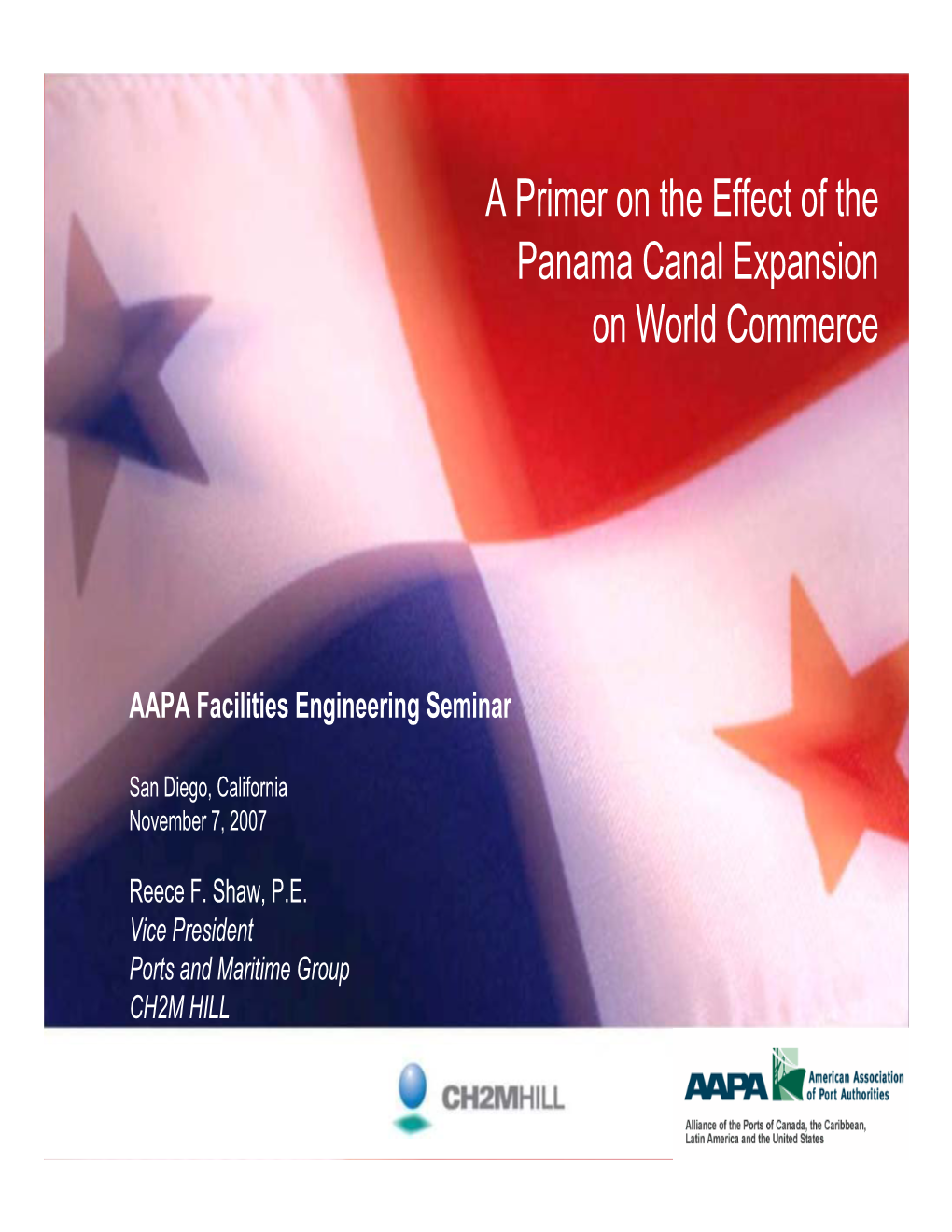 A Primer on the Effect of the Panama Canal Expansion on World Commerce