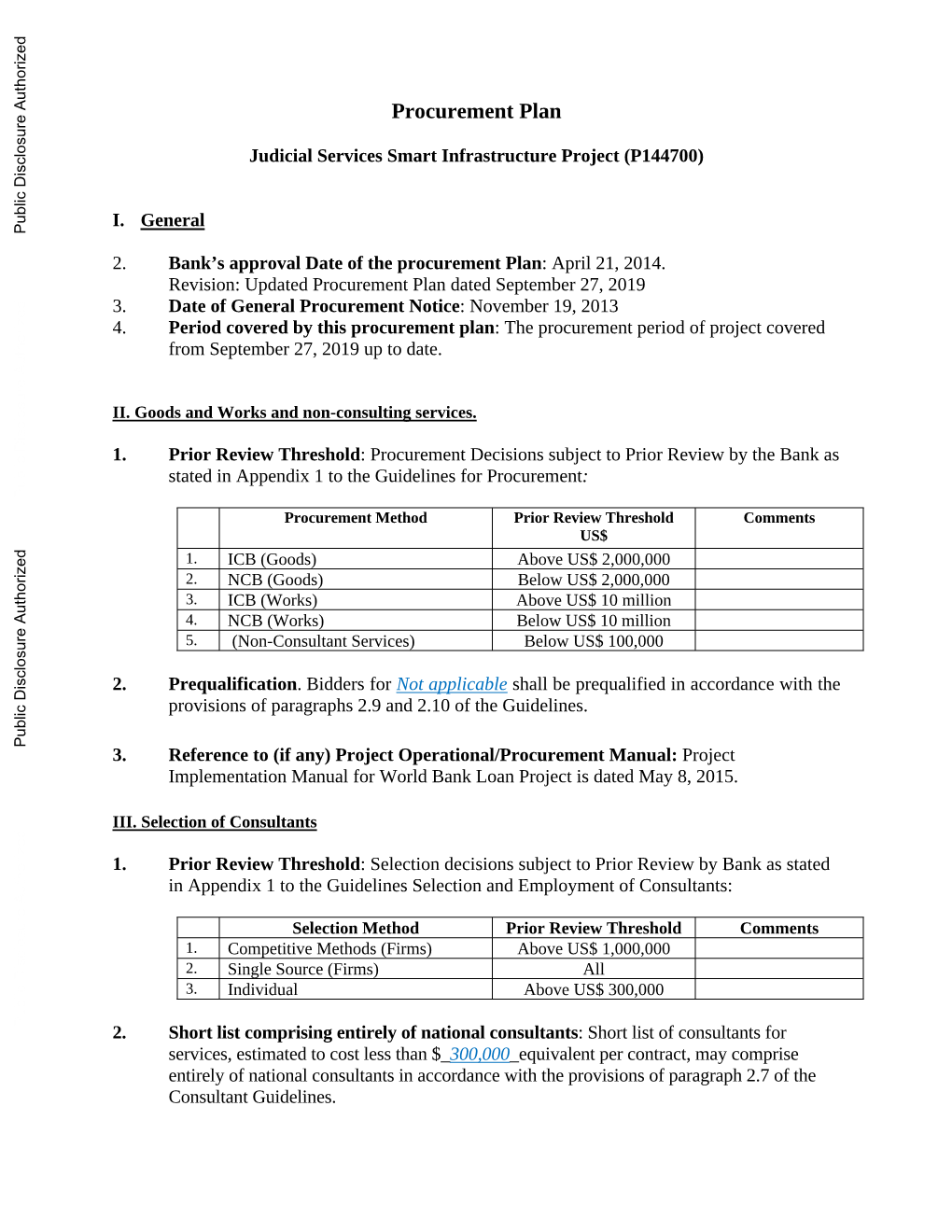 World Bank Document