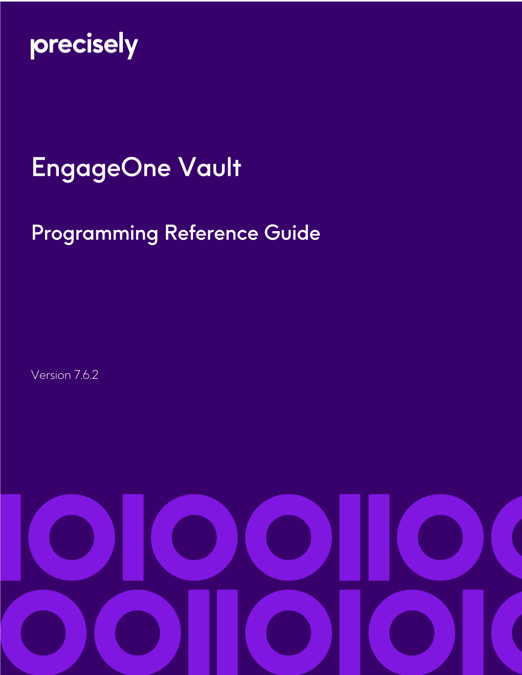 Engageone Vault Programming Reference Guide V7.6.2