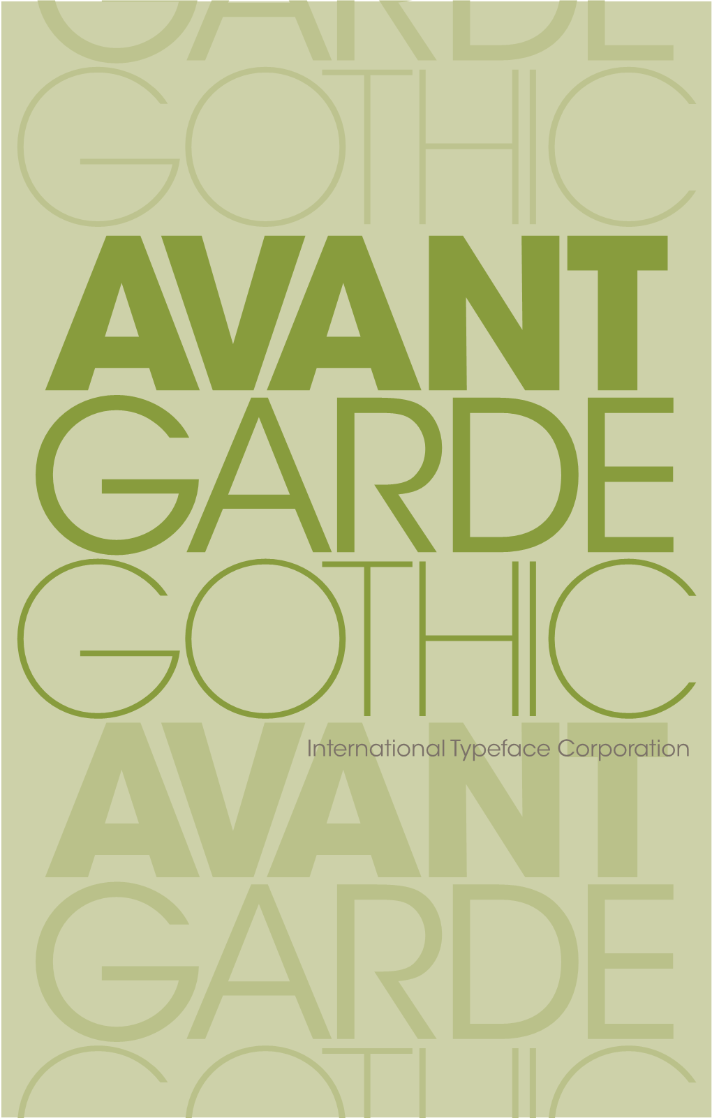 Avant Garde Gothic Avant Garde