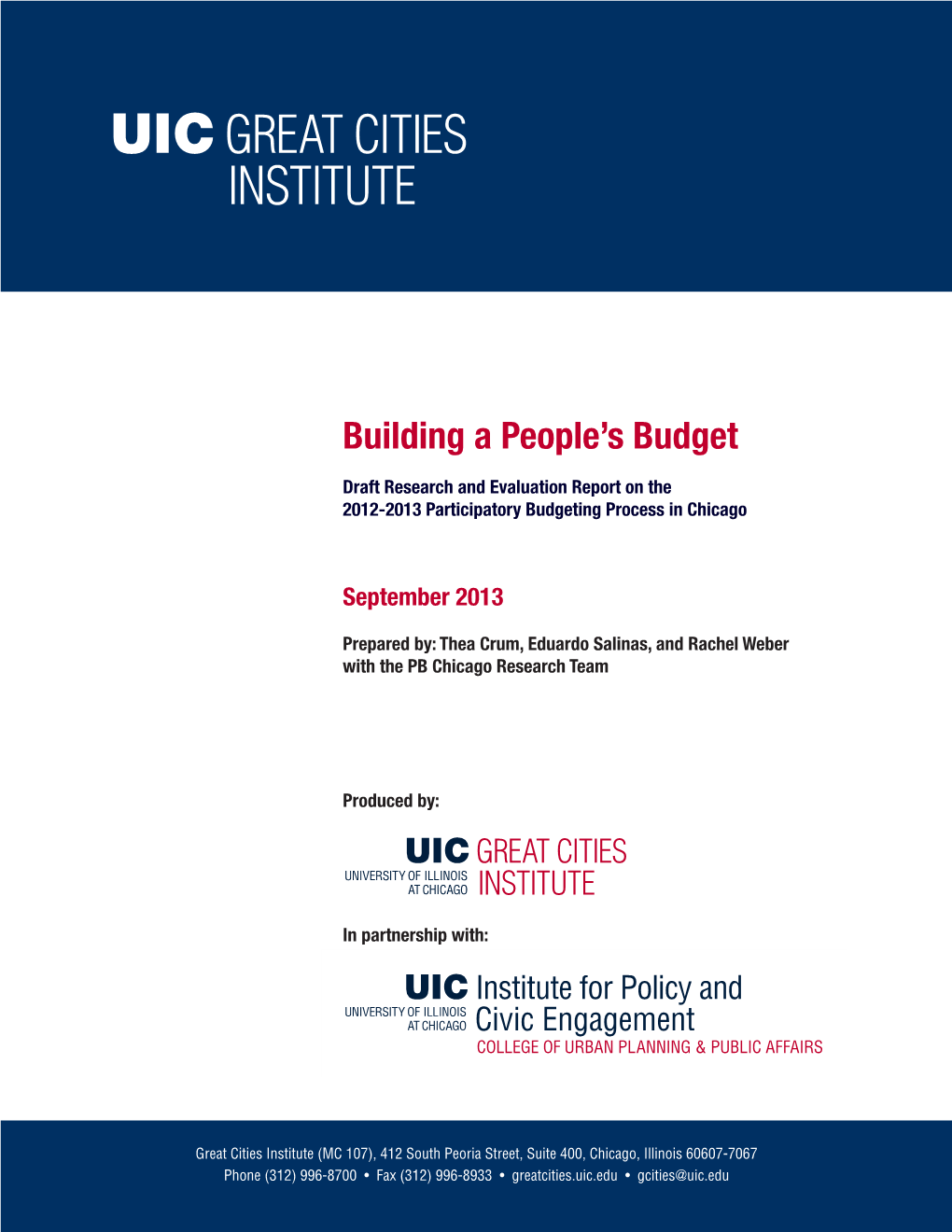 Building a People's Budget