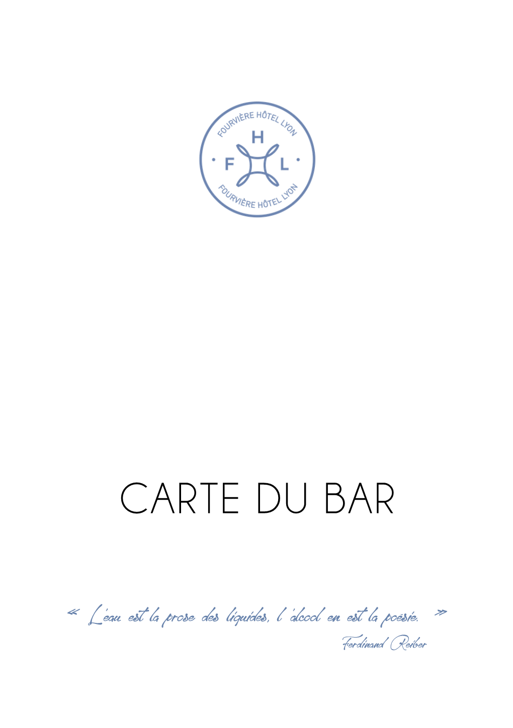 Carte Du Bar