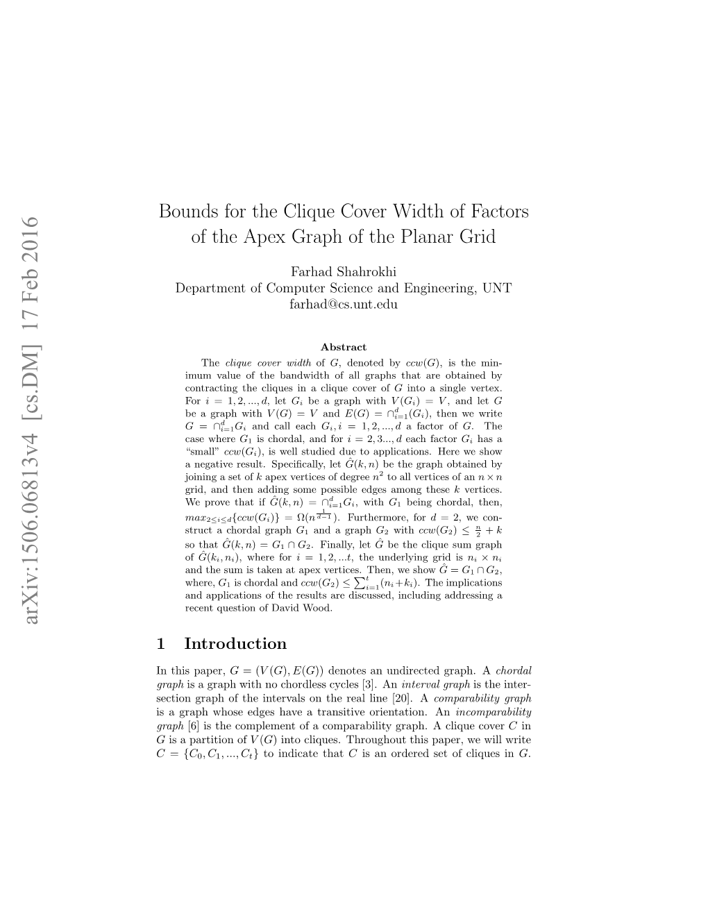 Bounds for the Clique Cover Width of Factors of the Apex Graph of the Planar Grid