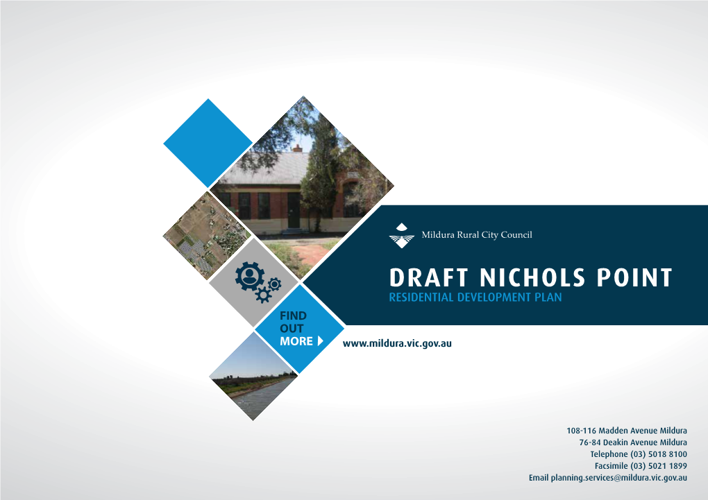 Draft Nichols Point Residential Development Plan