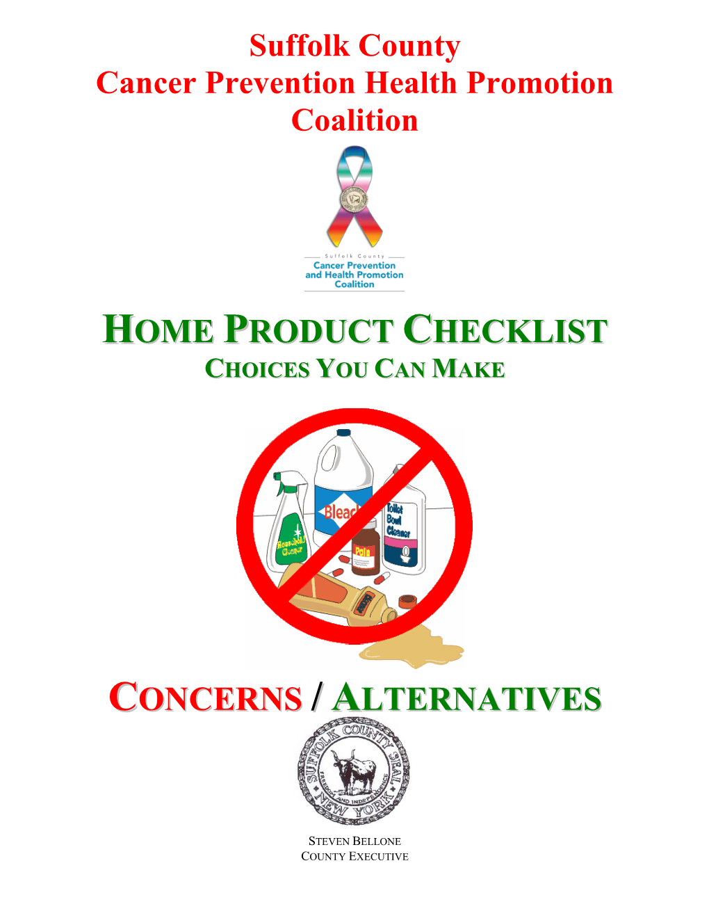 Home Product Checklist
