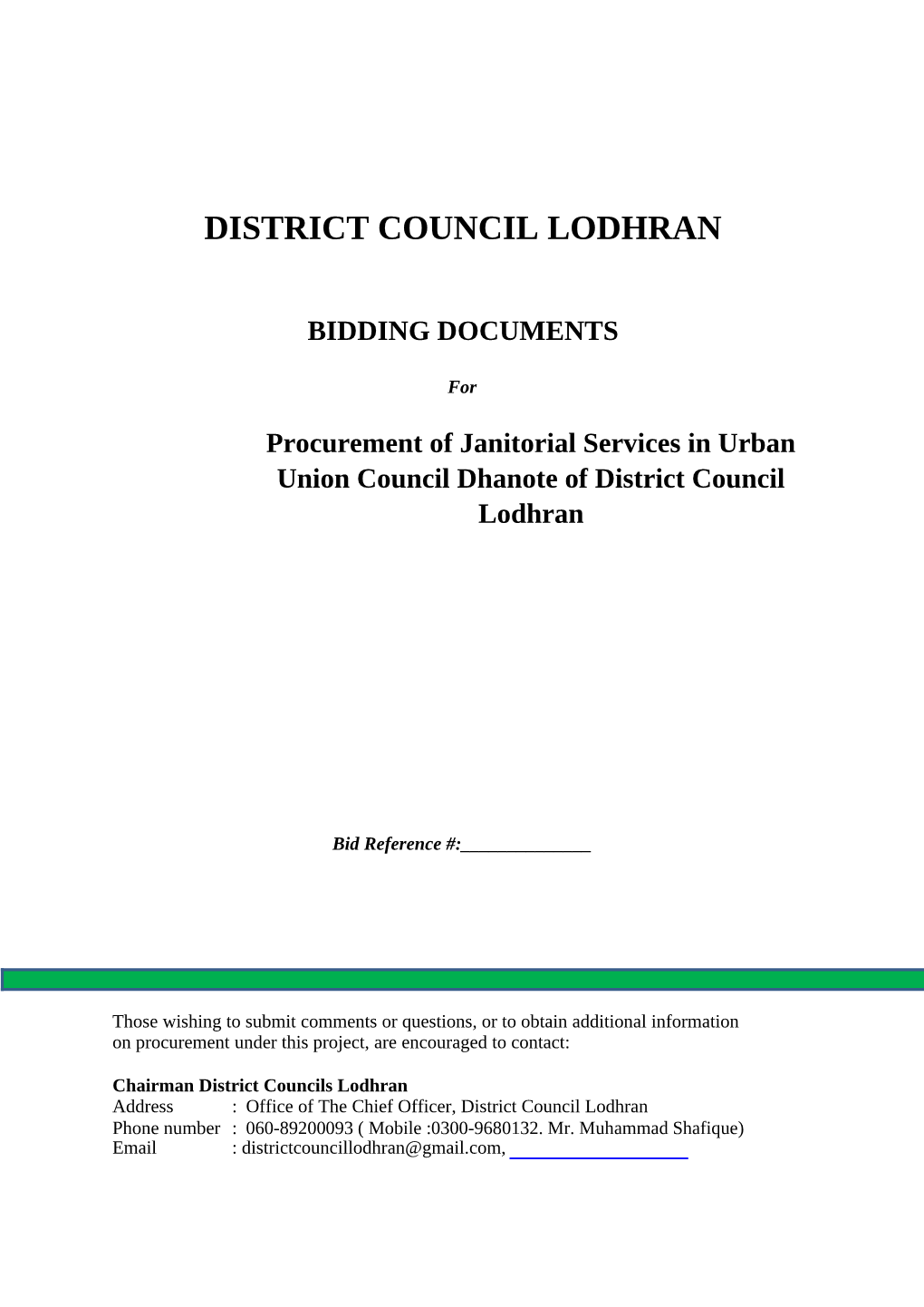 District Council Lodhran