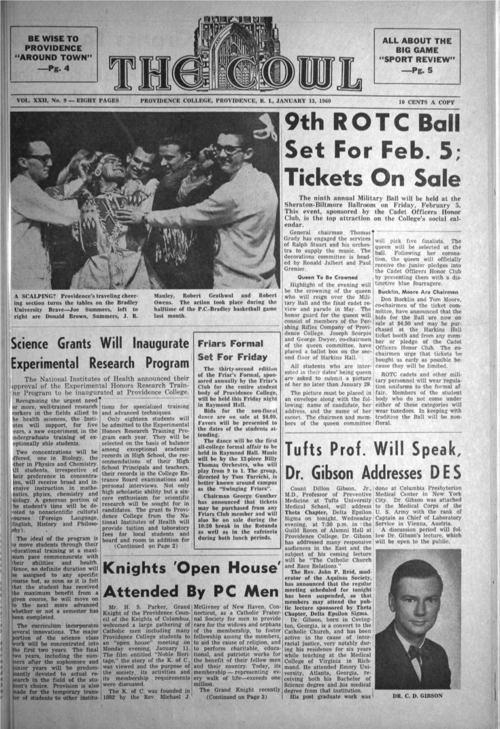 The Cowl, January 13, 1960