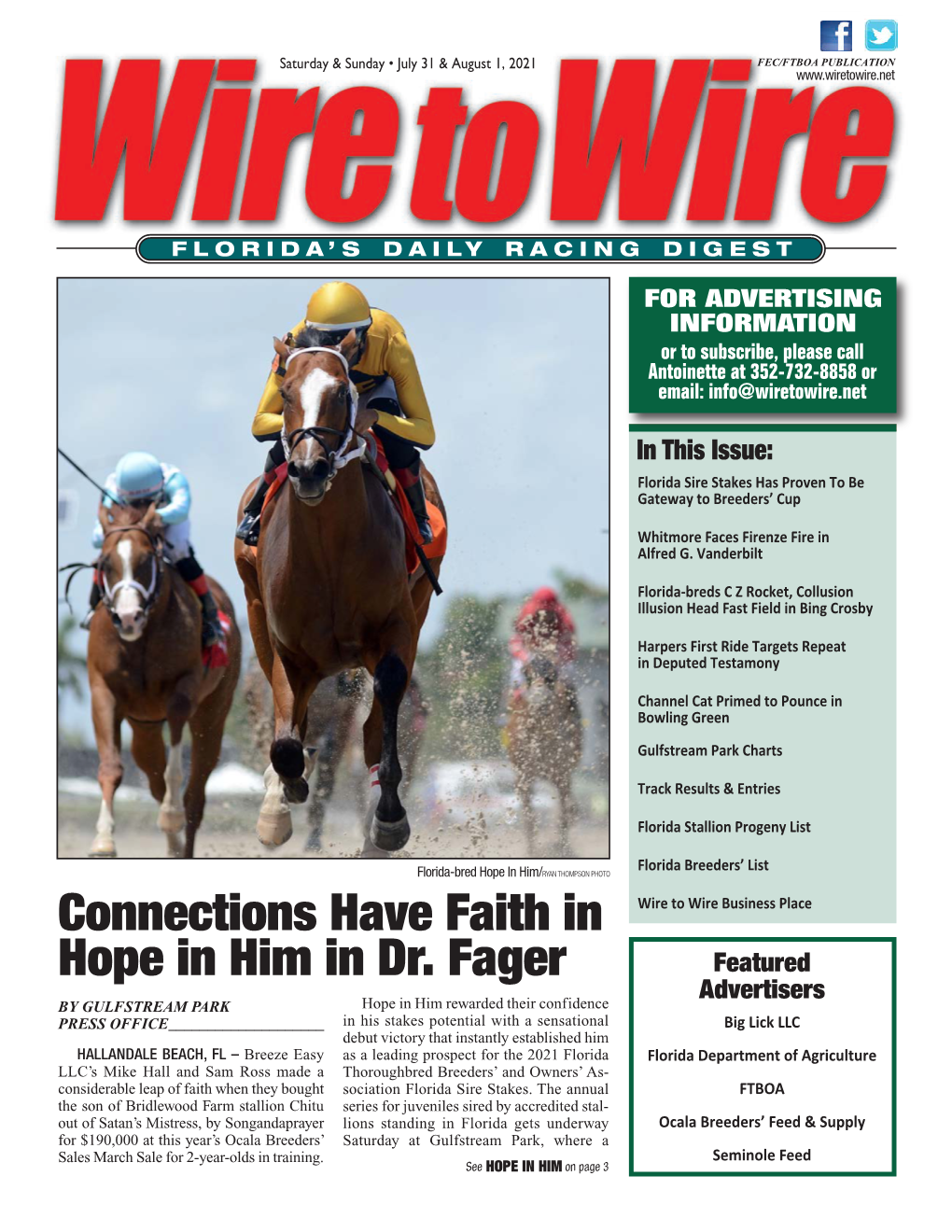 Connections Have Faith in Hope in Him in Dr. Fager