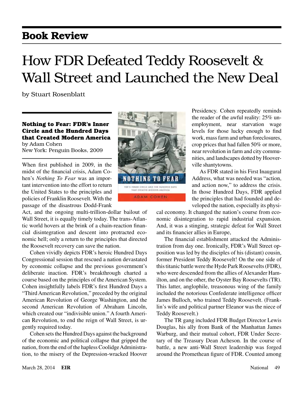 How FDR Defeated Teddy Roosevelt & Wall Street and Launched The