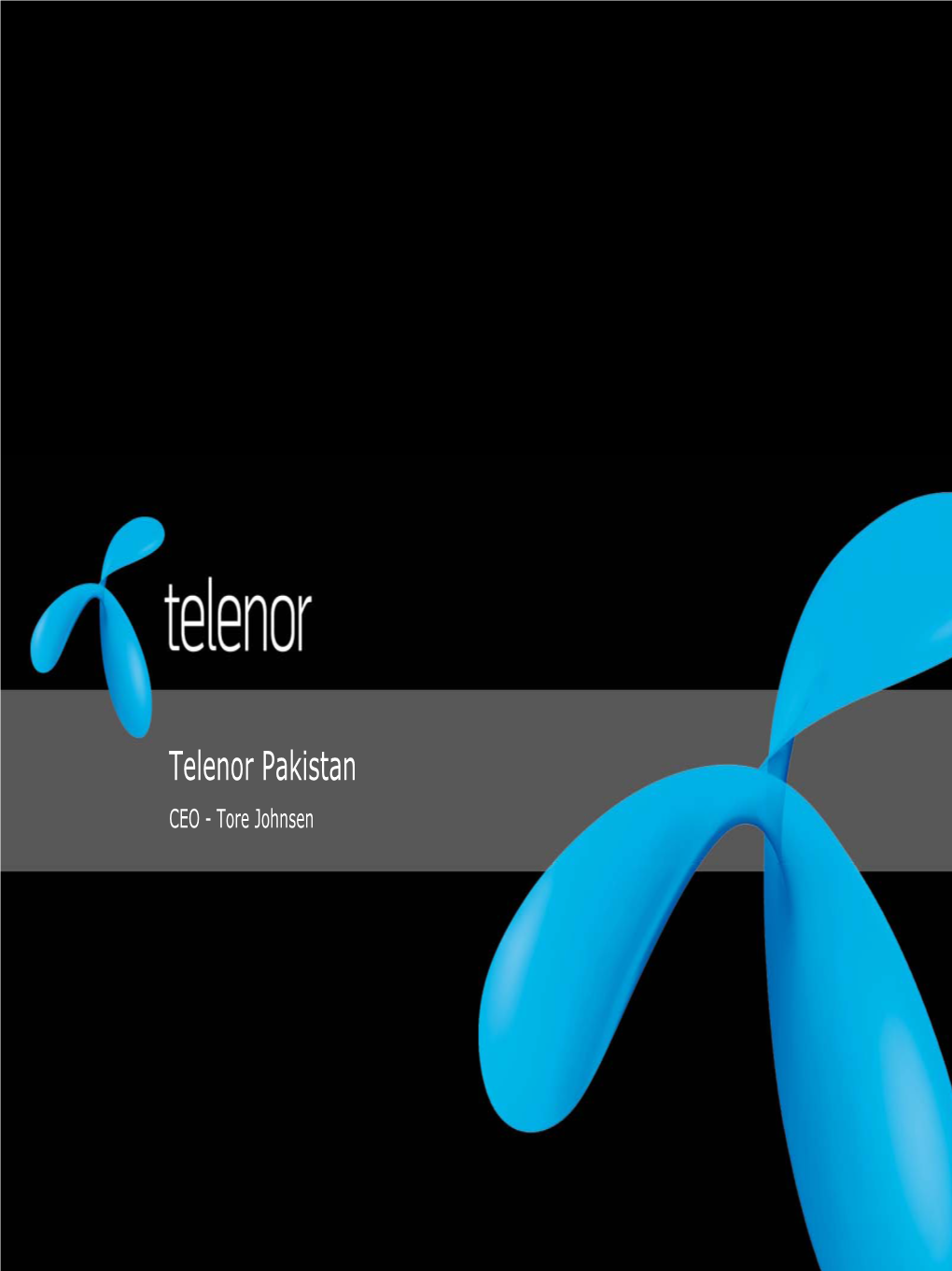 Telenor Pakistan CEO - Tore Johnsen Great Potential in a Growing Economy