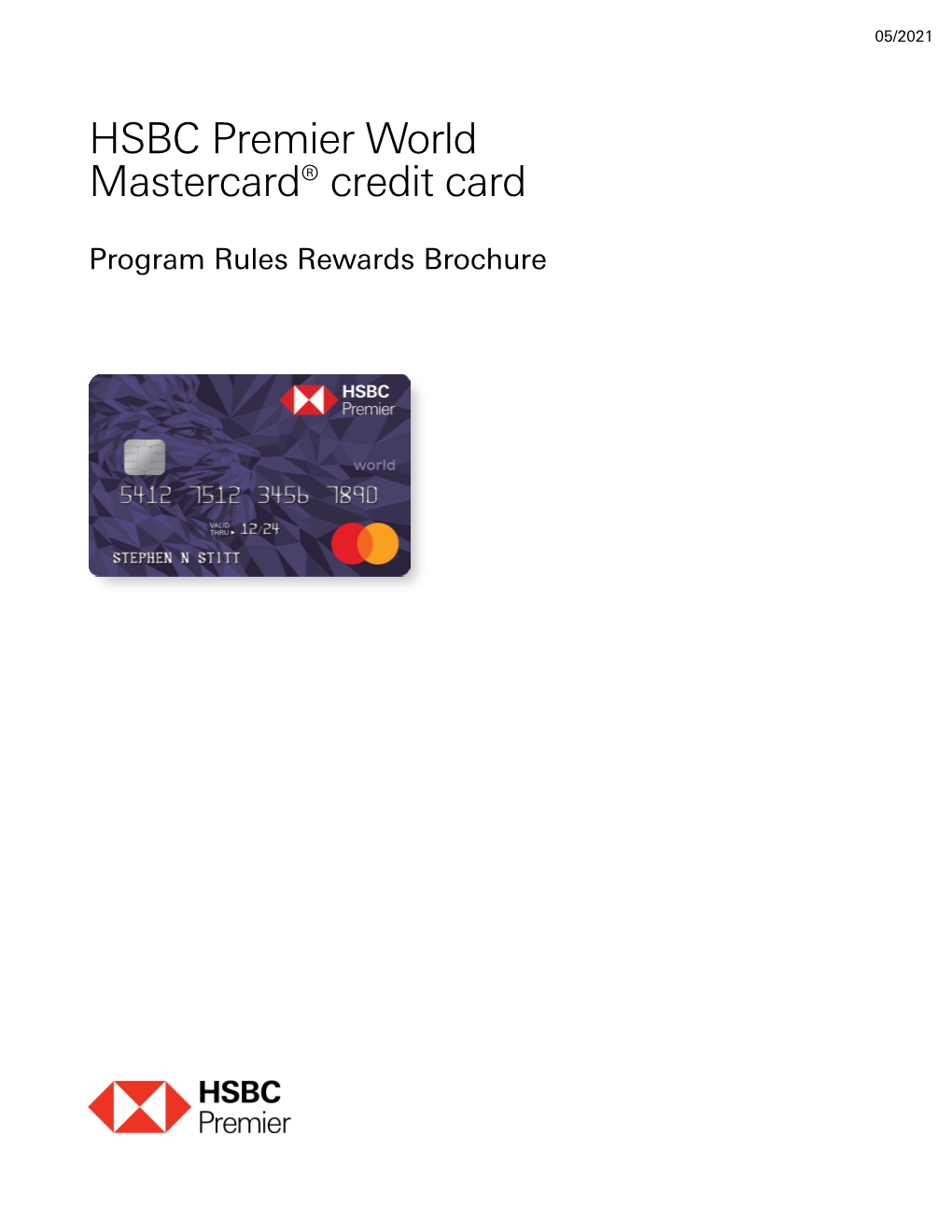 HSBC Premier World Mastercard® Credit Card