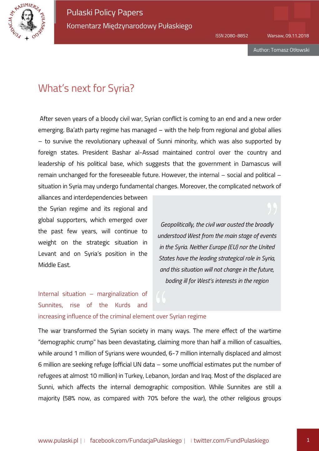 What's Next for Syria?