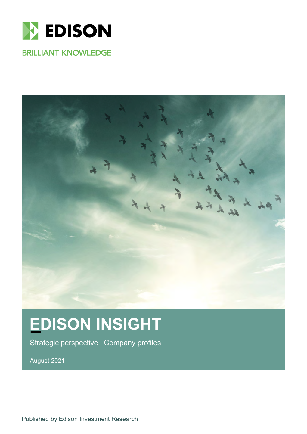 EDISON INSIGHT Strategic Perspective | Company Profiles