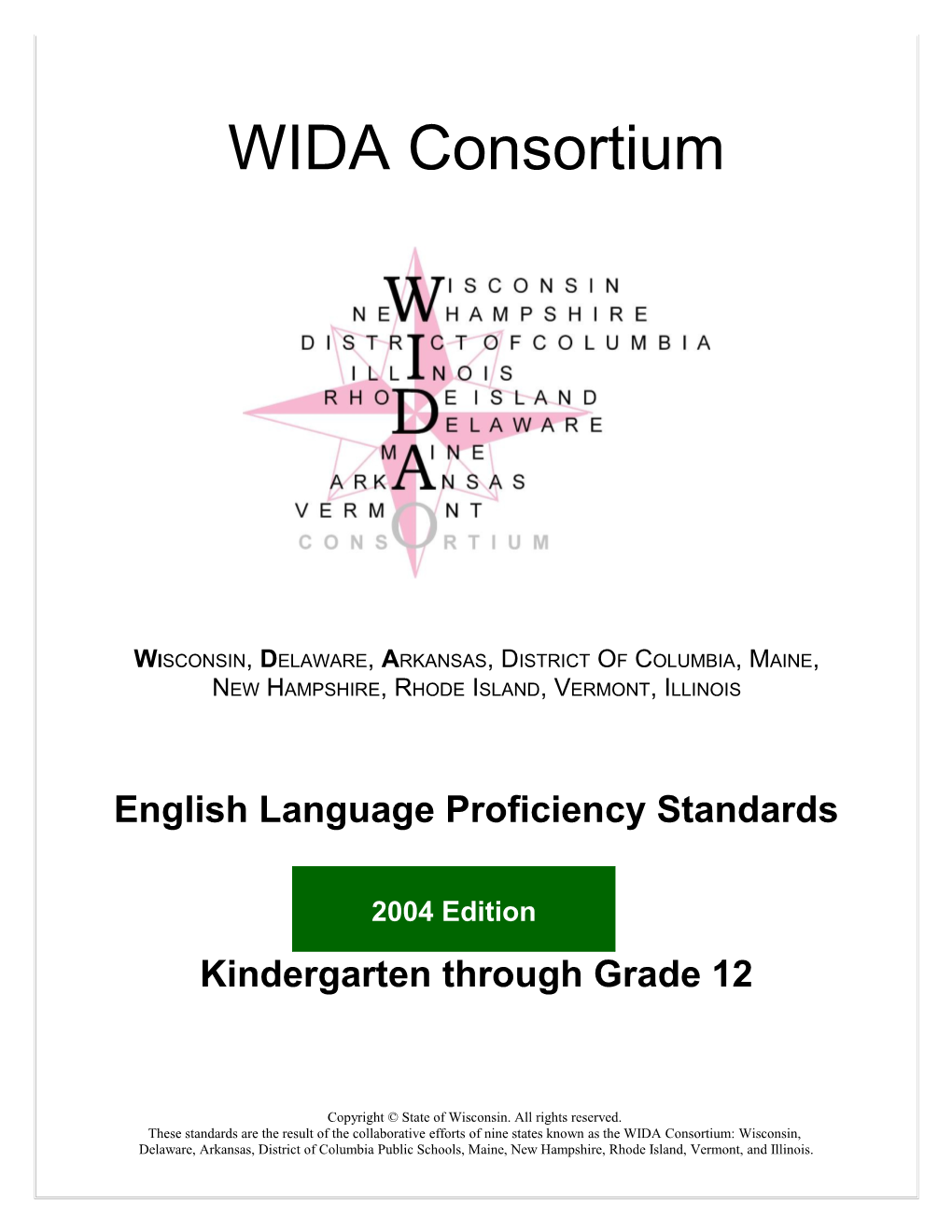 English Language Proficiency Standards